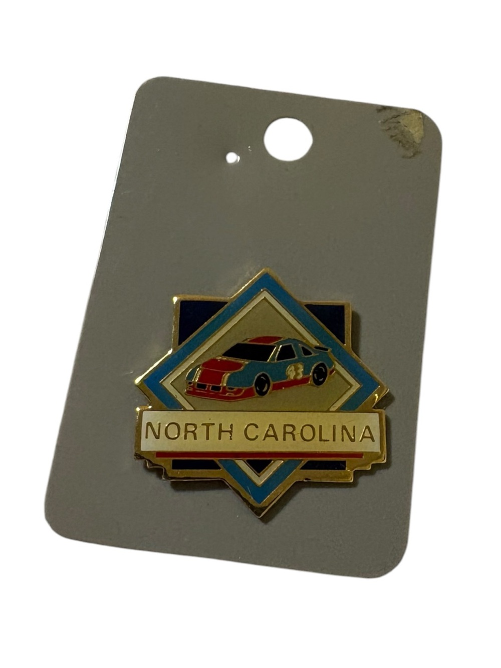 Vintage Richard Petty #43 North Carolina NASCAR Enamel Pin – STP Style Stock Car